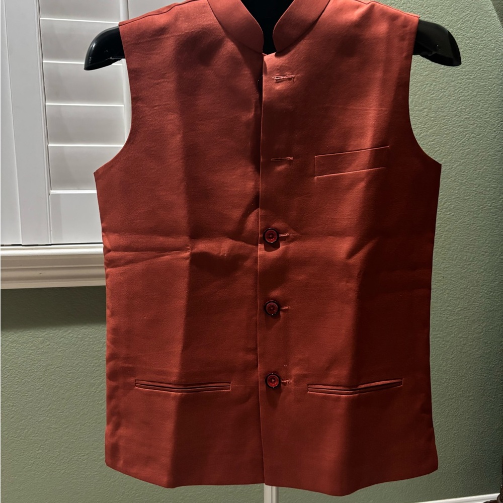 Nehru jacket-rust colored(never worn)